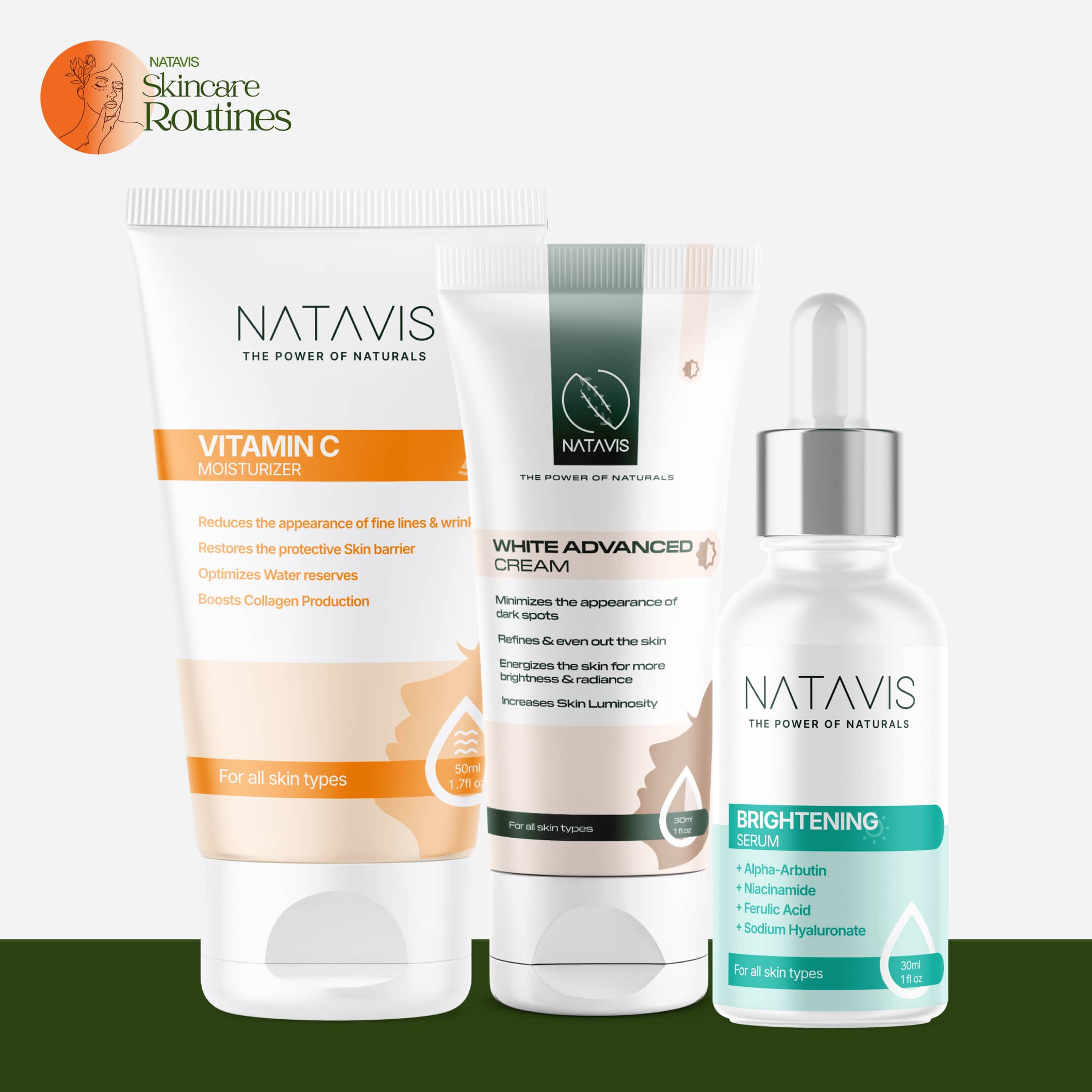 Dark Spot and Pigmentation Skin Routine (Dry Skin) Natavis