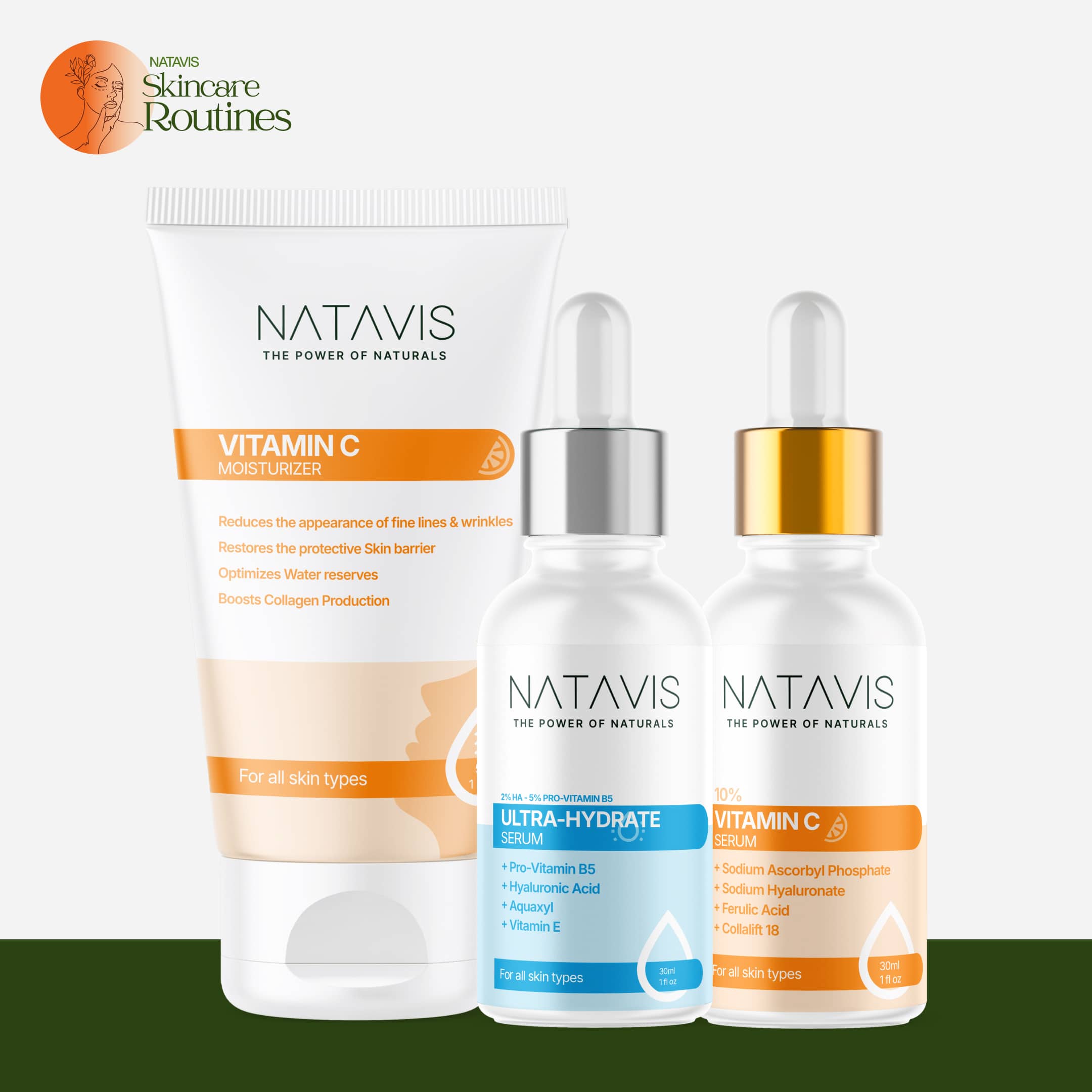 Dullness and Deep Hydration Skin Routine (Dry Skin) Natavis