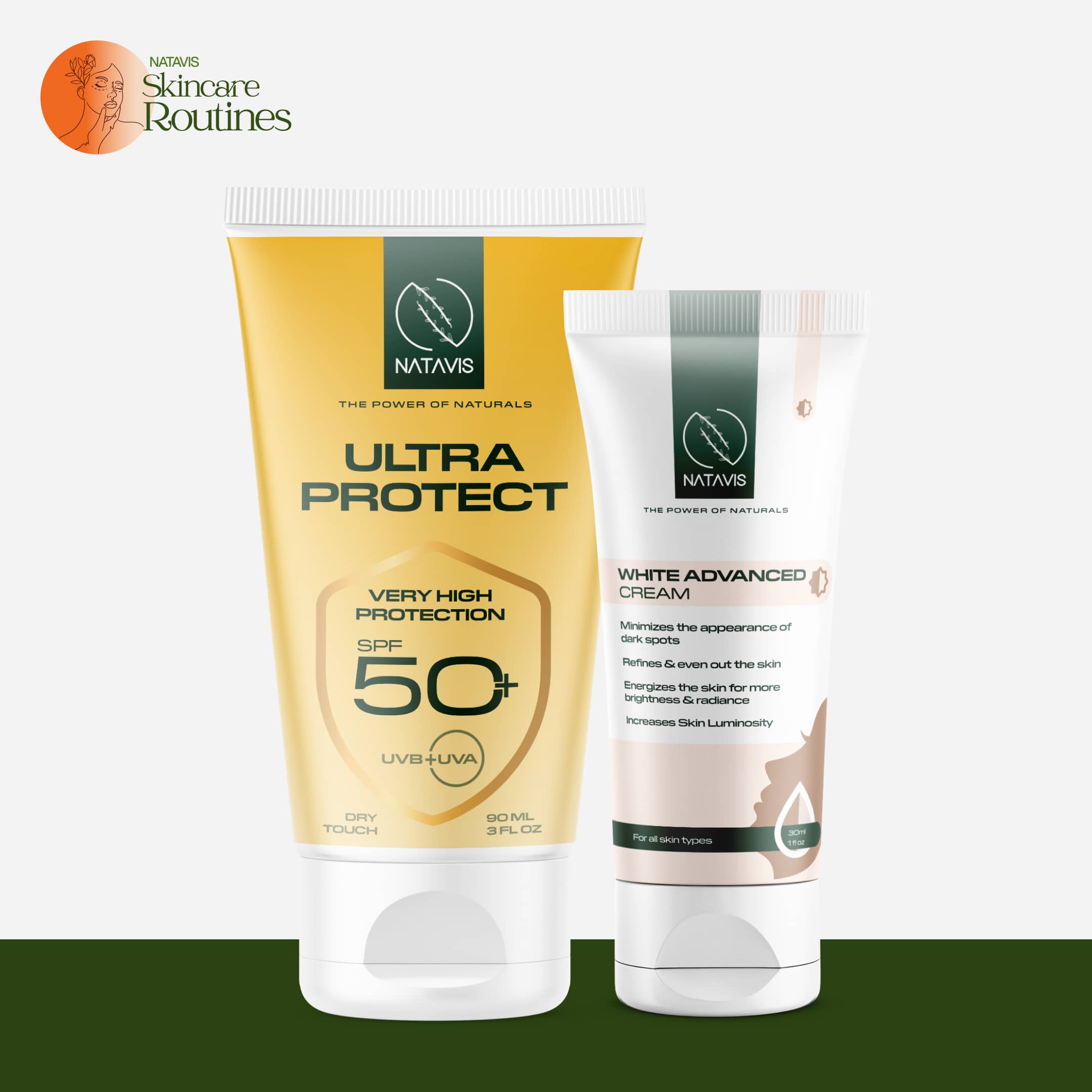 Sun Damage Skin Routine (Combination Skin) Natavis