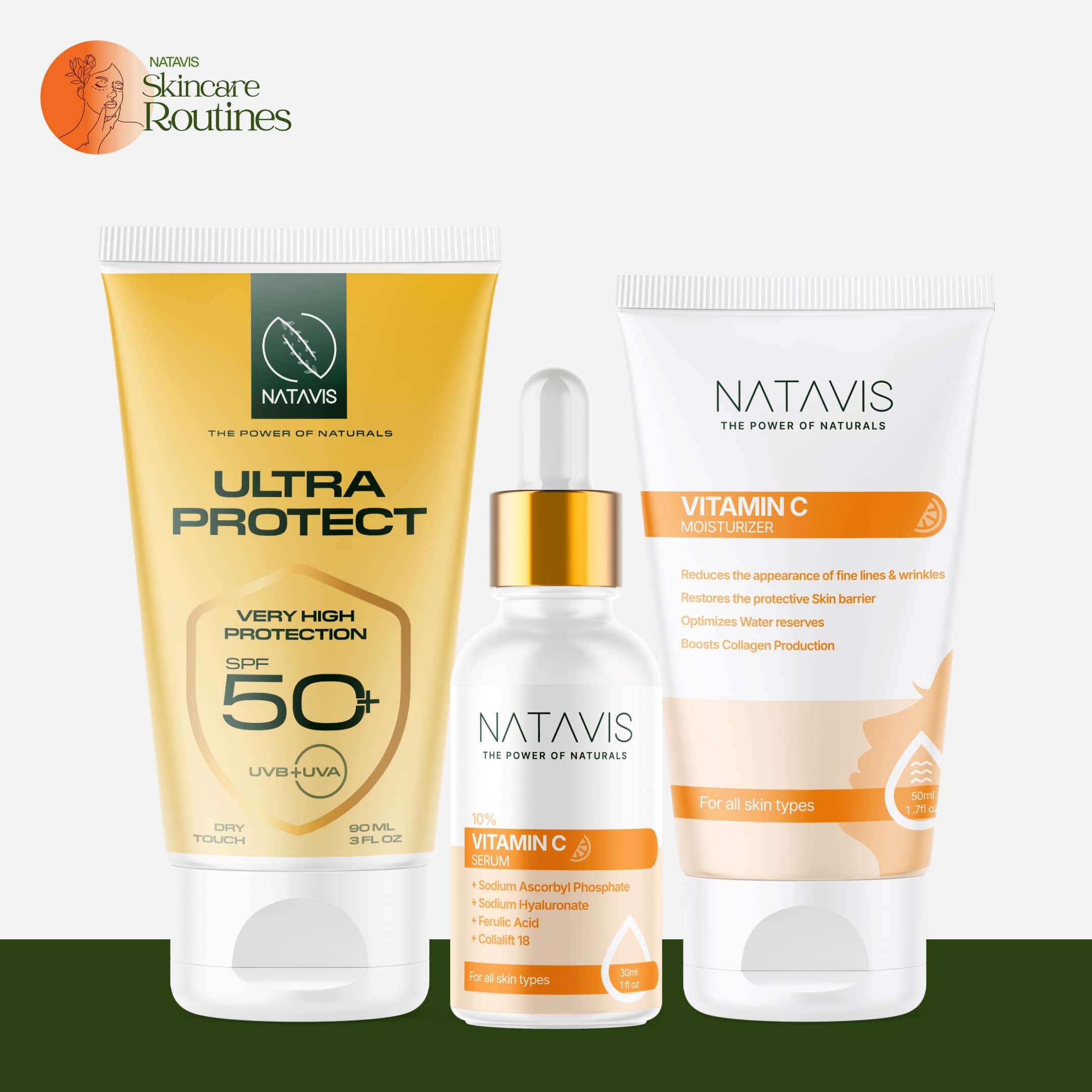 Sun Protection Skin Routine (Normal Skin) Natavis