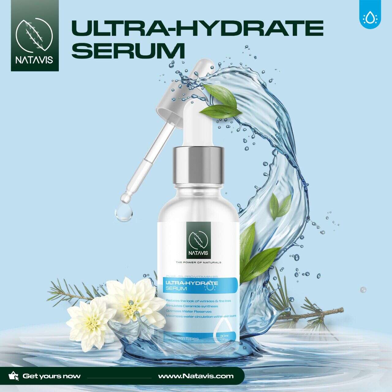 Benefits of a moisturizing serum for a more radiant, vibrant and youth looking complexion Natavis