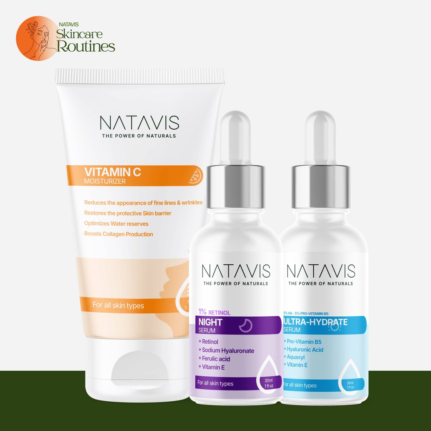 Lines and Wrinkles Skin Routine (Oily Skin) Natavis