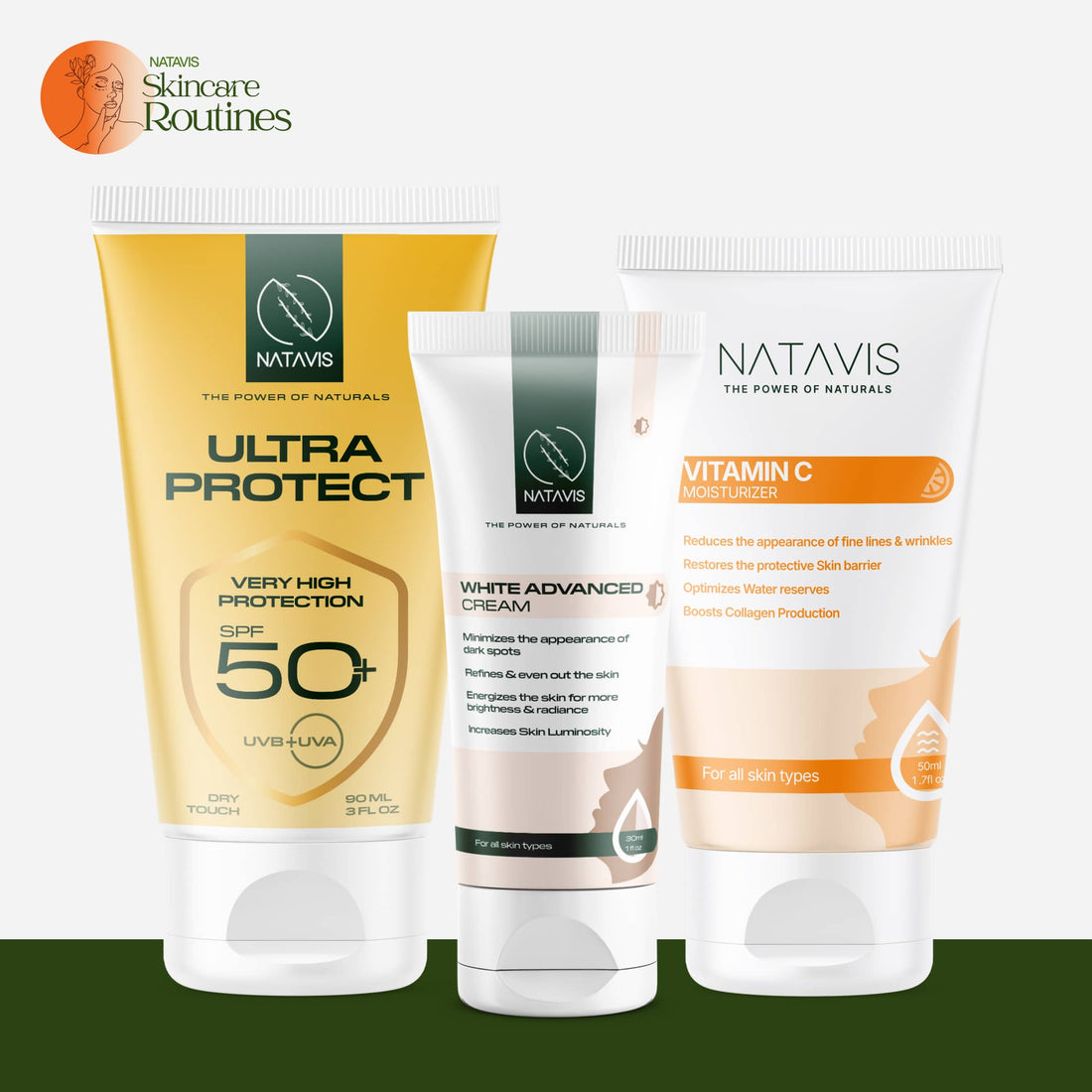 Sun Damage Skin Routine (Dry Skin) Natavis