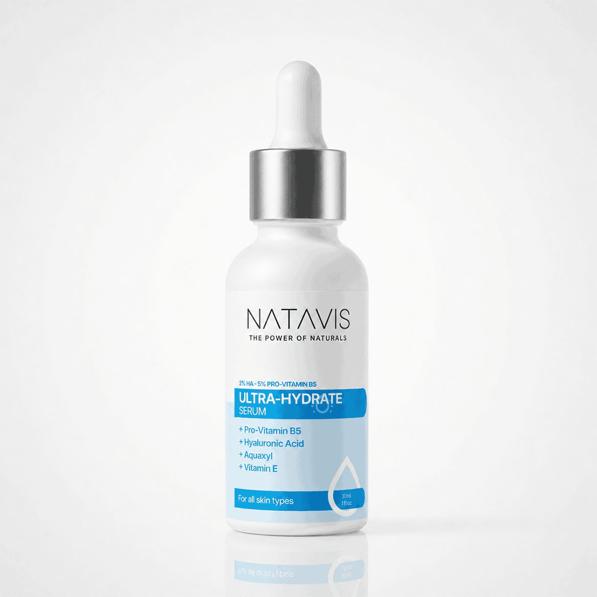 Ultra-Hydrate Serum (2% Hyaluronic Acid, 5% PRO-VITAMIN B5) Natavis